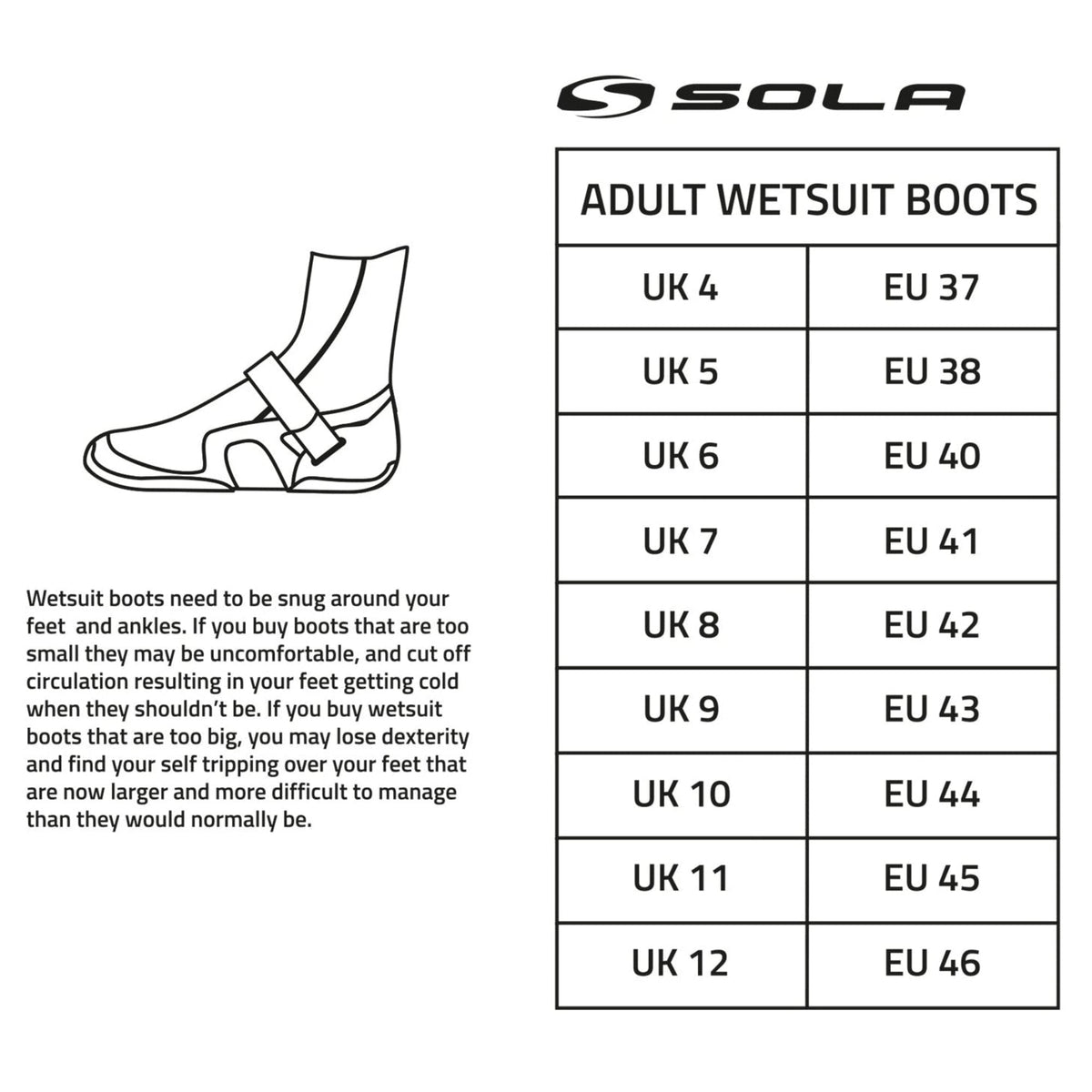 Sola 5mm Zip Boot