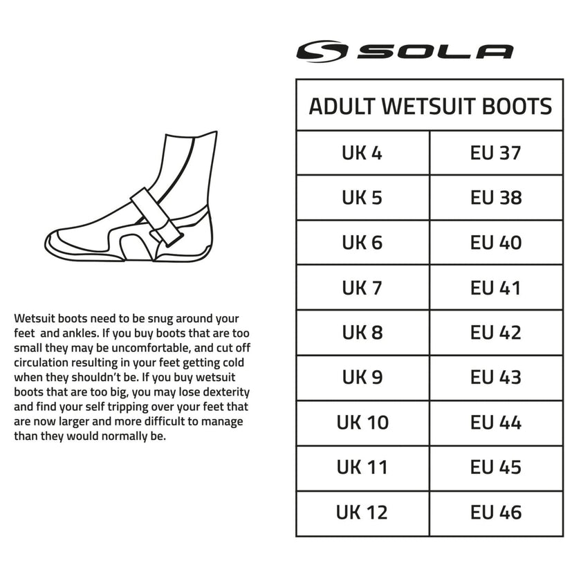 Sola Kids 5mm Zip Boot