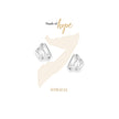 Boucles d'oreilles clous baguettes jumelles