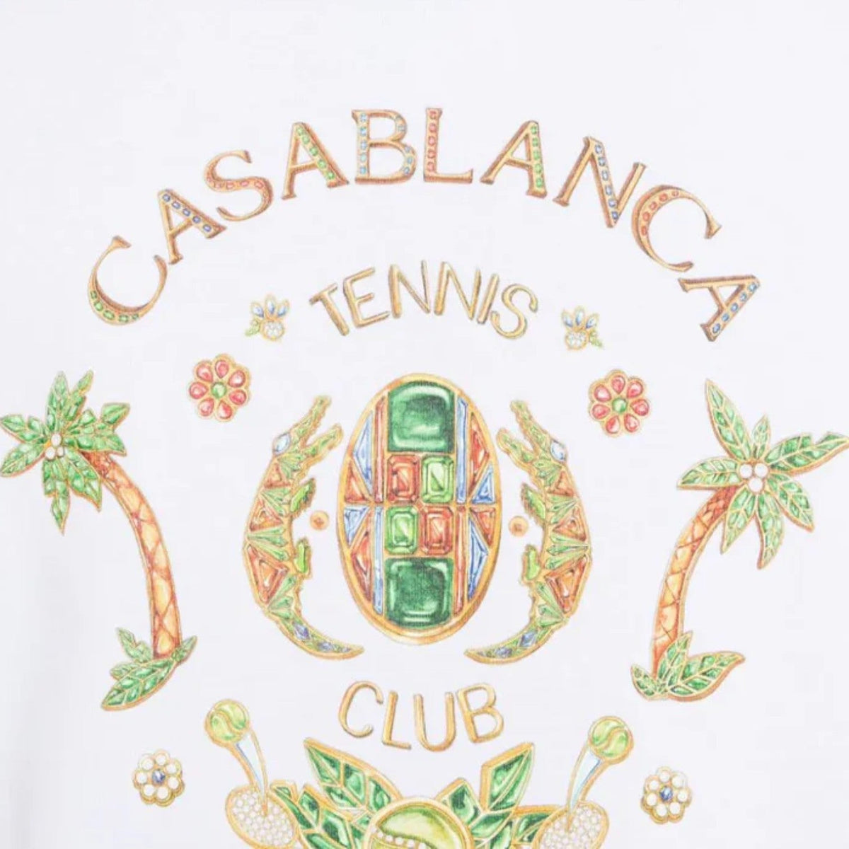 Joyaux D'Afrique Tennis Club Printed T-Shirt White