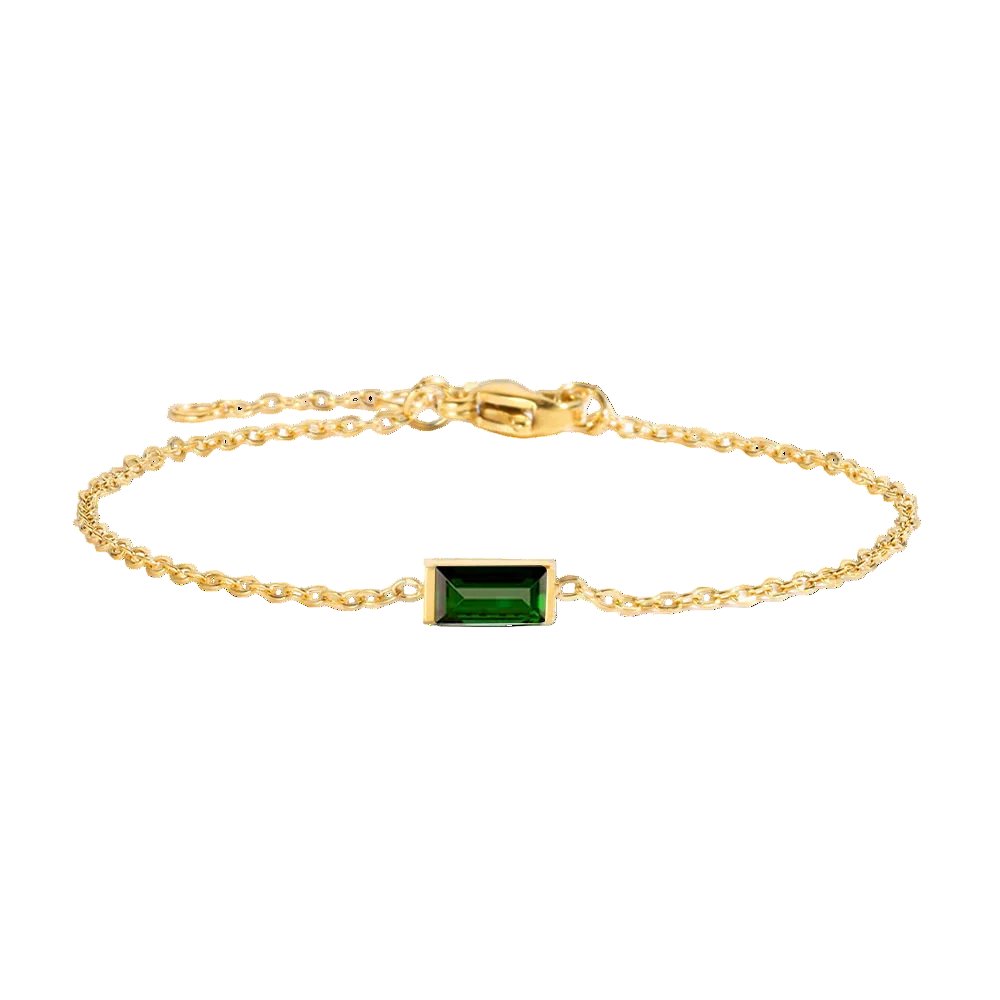 Armband mit eckigem Geburtsstein