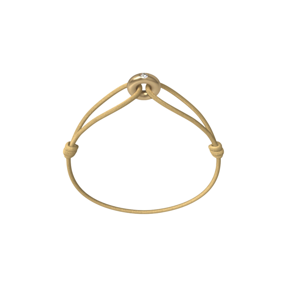 Mini Golden Soho Diamond Cord Bracelet