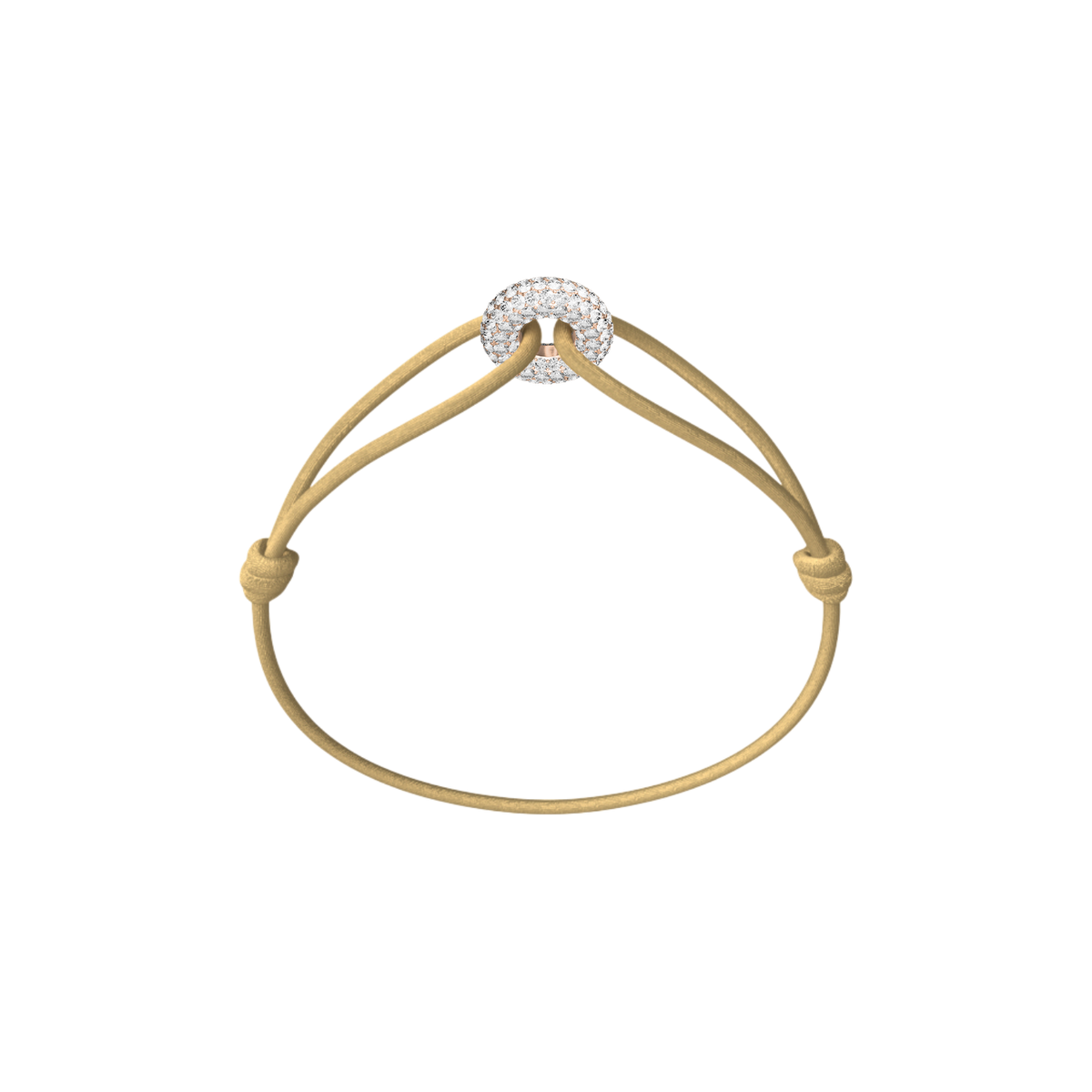 Mini Rose Soho Pavé Cord Bracelet