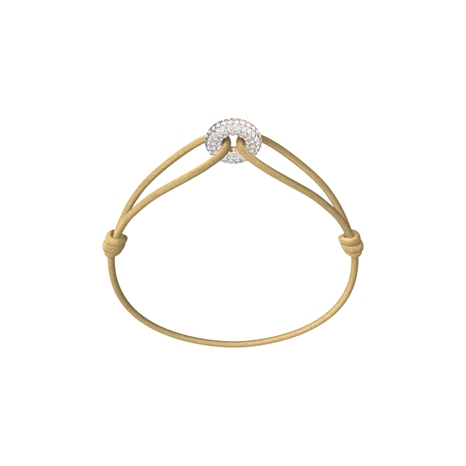 Mini Rose Soho Pavé Cord Bracelet