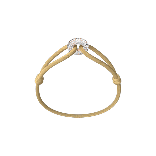 Rose Soho Pavé Cord Bracelet