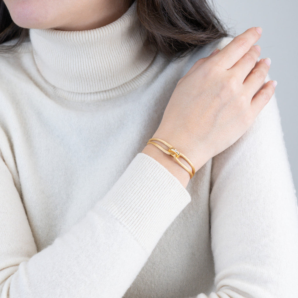 Golden Soho Diamond Cord Bracelet