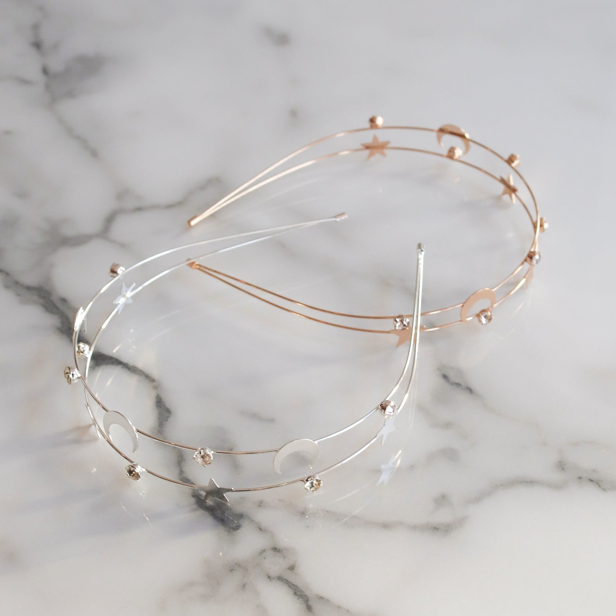 Sasha Moon & Star Headband | Silver