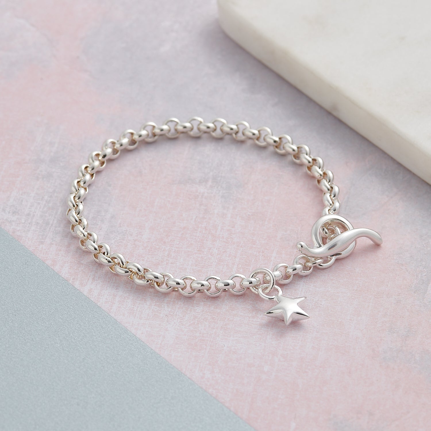 Stardust Belcher Chain Charm Bracelet