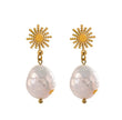 Orecchini di perle Selena Luxe placcati in oro 18k