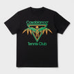 Playful Eagle Screen Printed T-Shirt Black