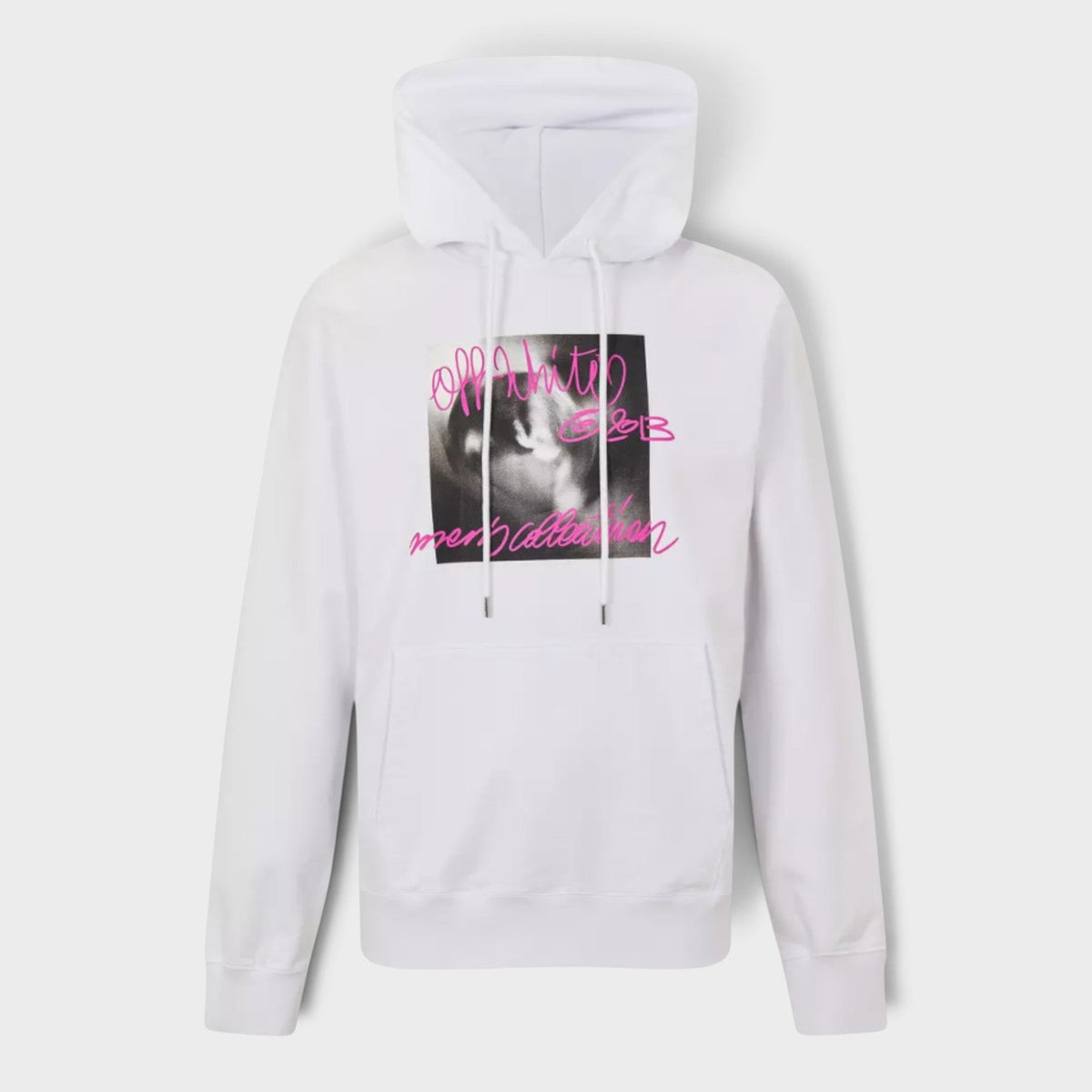 Logo Print Hoodie White