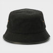 Embroidered Denim Bucket Hat Black