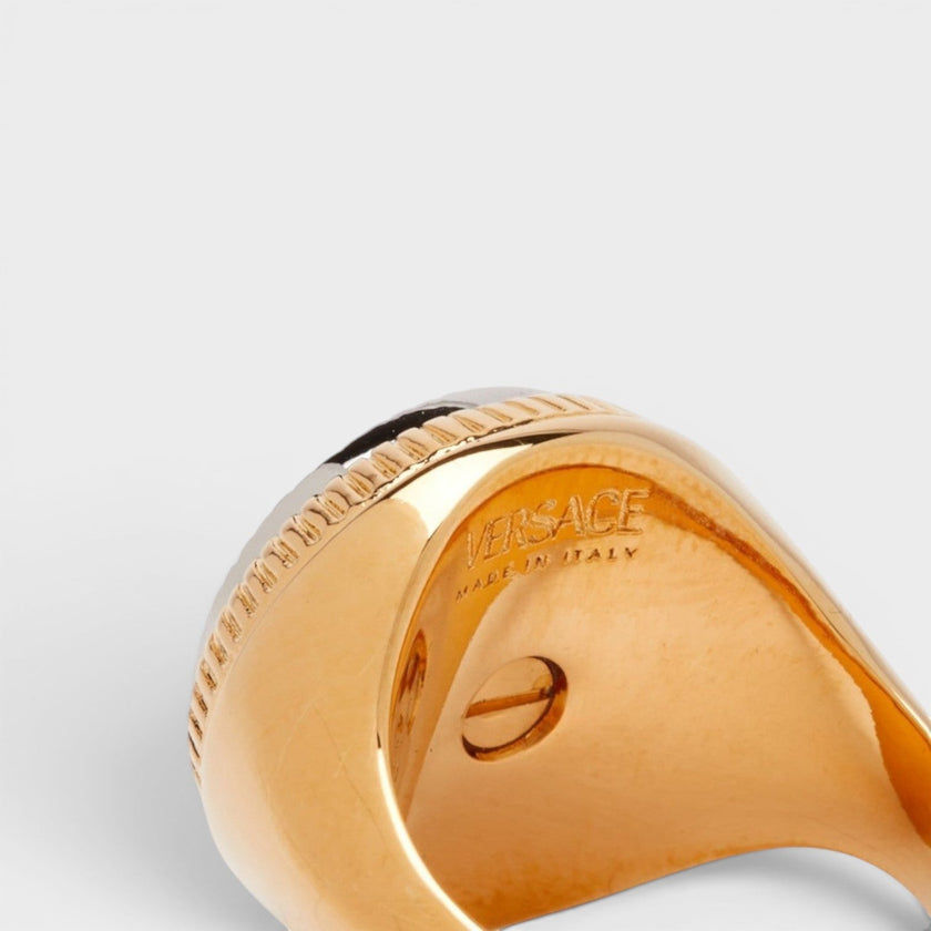 Medusa Head Metal Ring Gold Silver