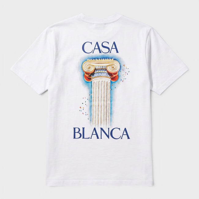 Printed T-Shirt La Colomne White