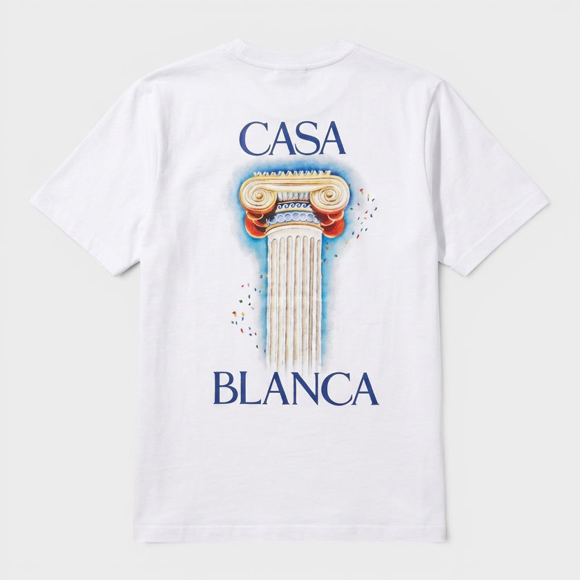 Printed T-Shirt La Colomne White