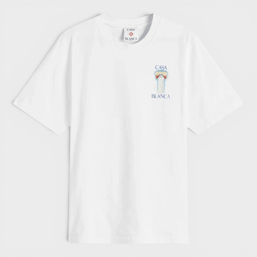 Printed T-Shirt La Colomne White