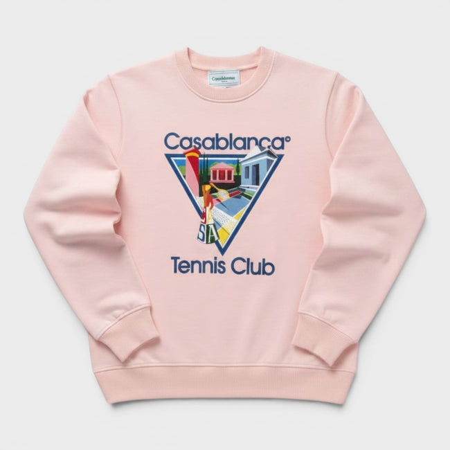 Printet sweatshirt La Joueuse lyserød