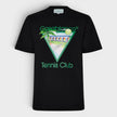 Tennis Club Icon Printed T-Shirt Black
