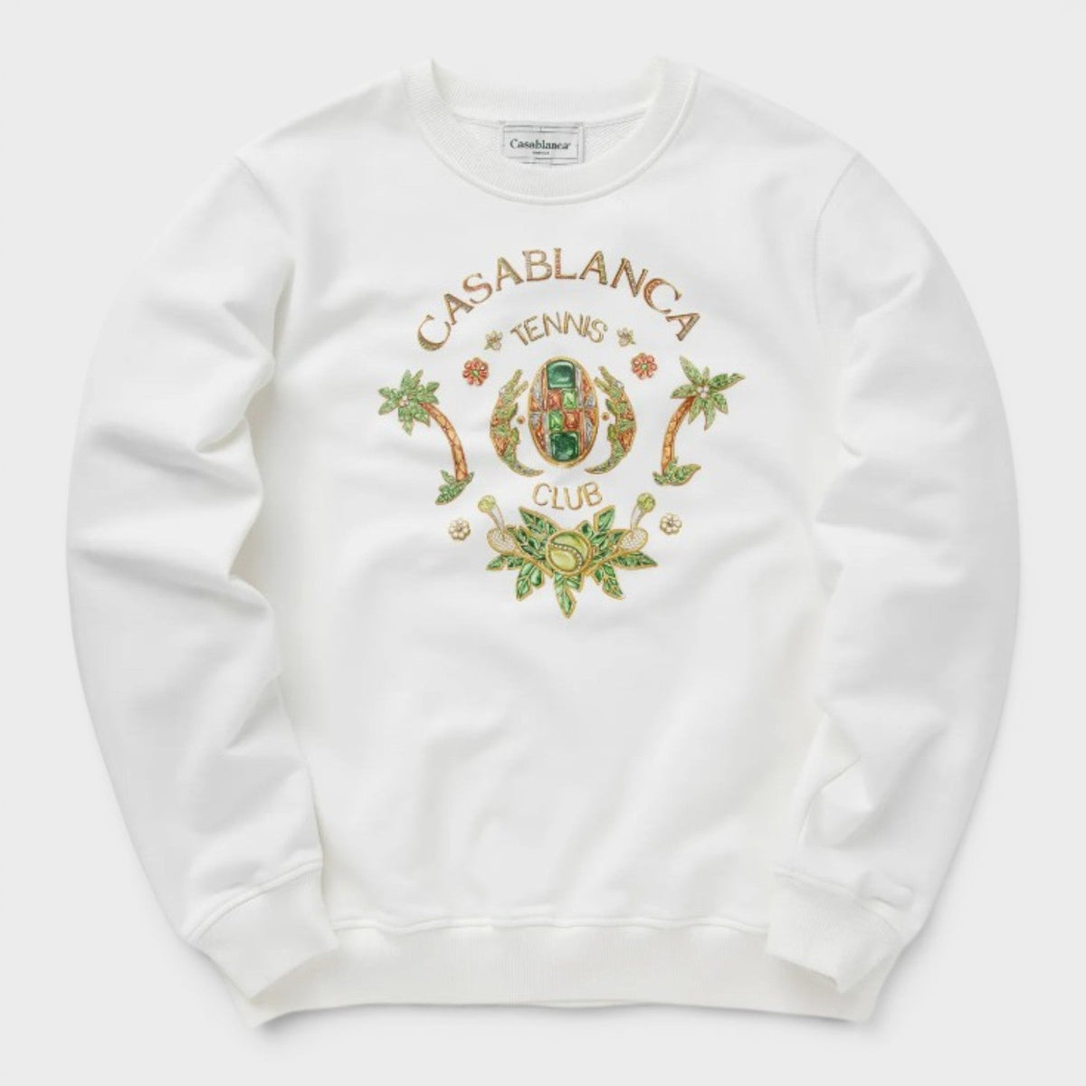 Joyaux D'Afrique Tennis Club Printed Sweatshirt White