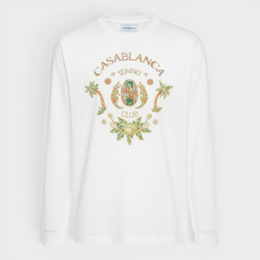 Joyaux D'Afrique Tennis Club Long Sleeve T-Shirt White