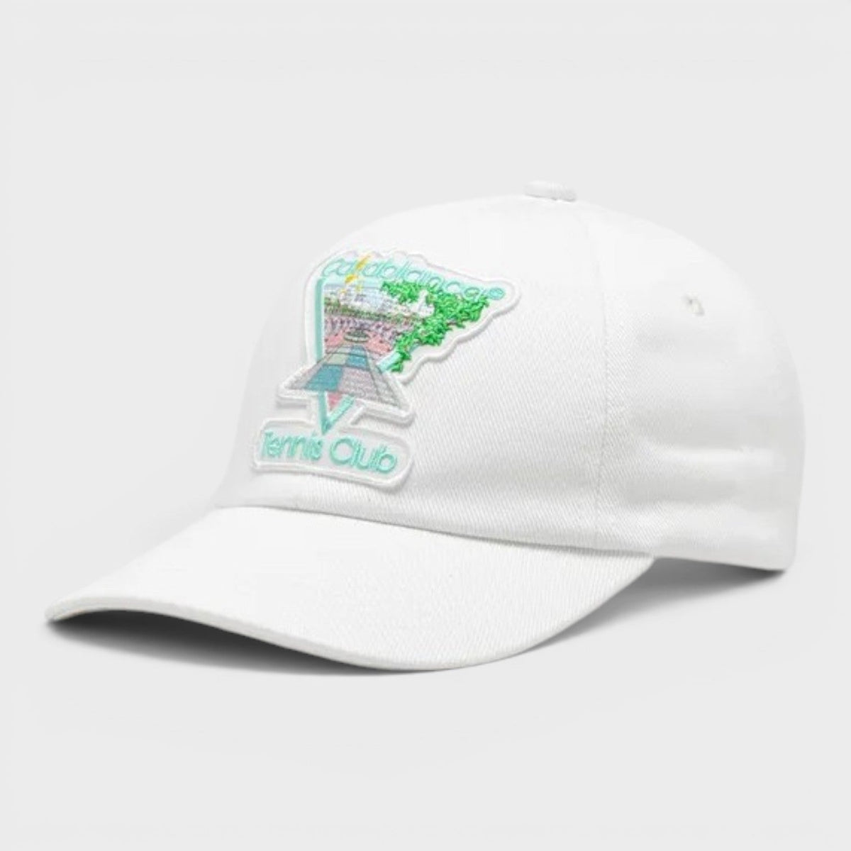 Tennis Club Icon Pastelle Embroidered Cap White