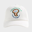Rainbow Mushroom Embroidered Cap White