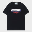 Casa Racing 3D Printed Oversized T-Shirt Black