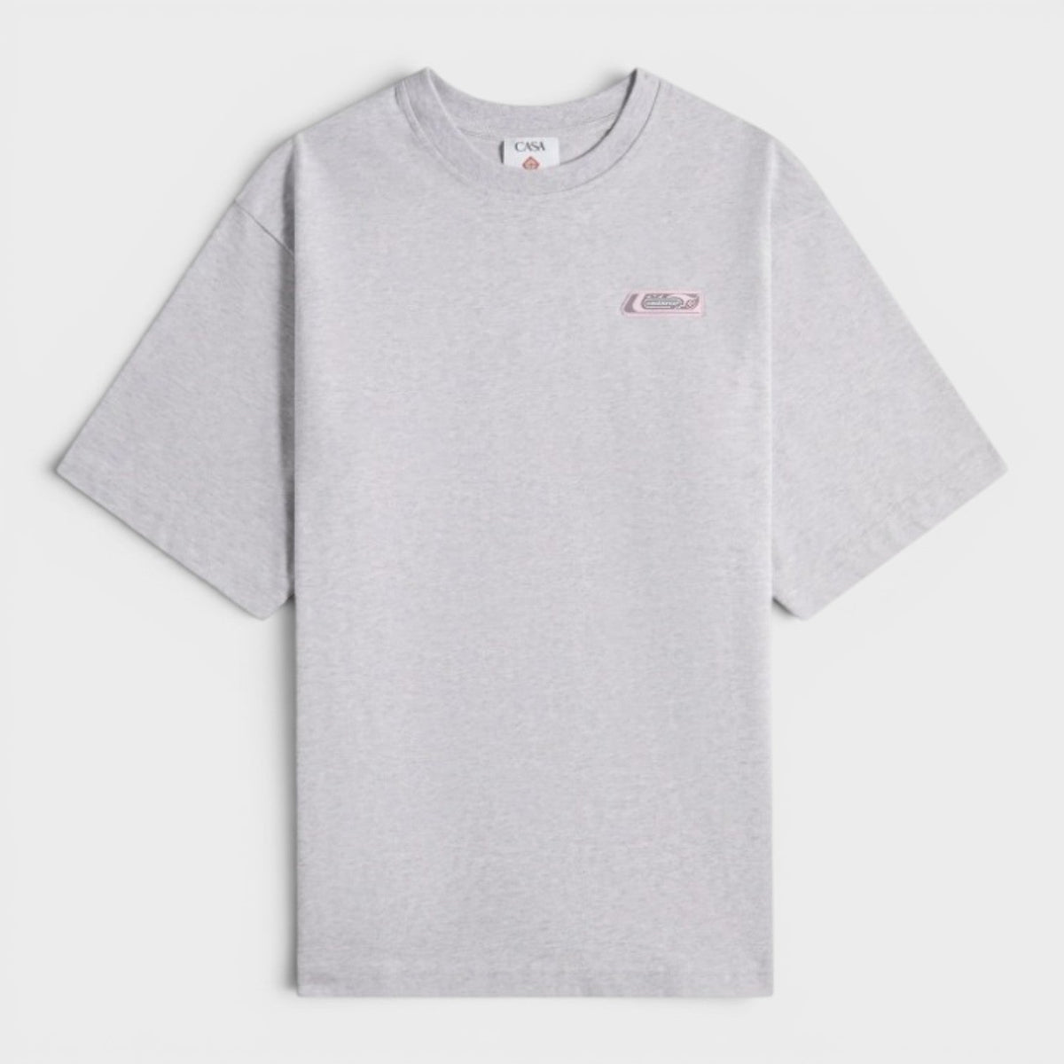 PVC Patch Oversized T-Shirt Grey