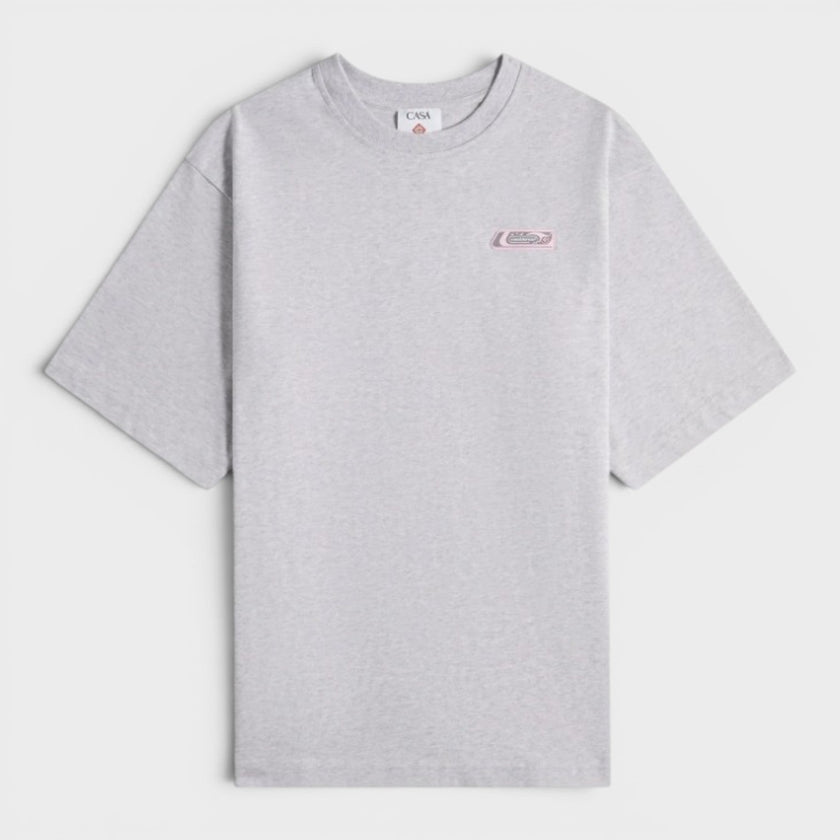 PVC Patch Oversized T-Shirt Grey