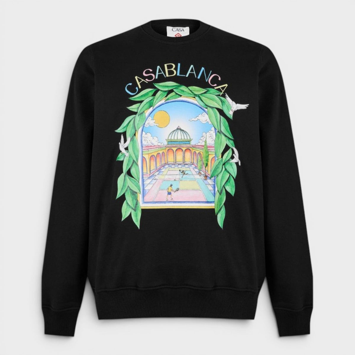 L'Arch De Tennis Printed Sweatshirt Black
