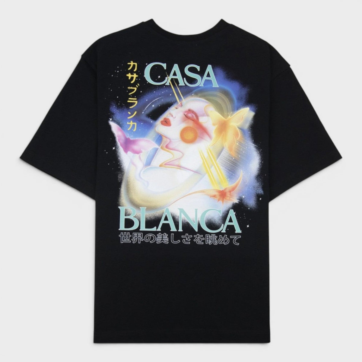 Galactic Connection Printed T-Shirt Black