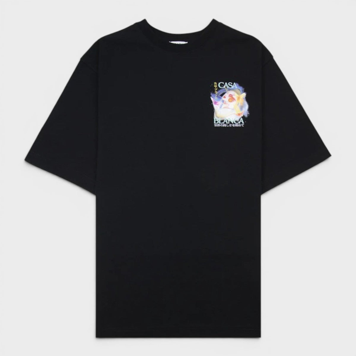 Galactic Connection Printed T-Shirt Black