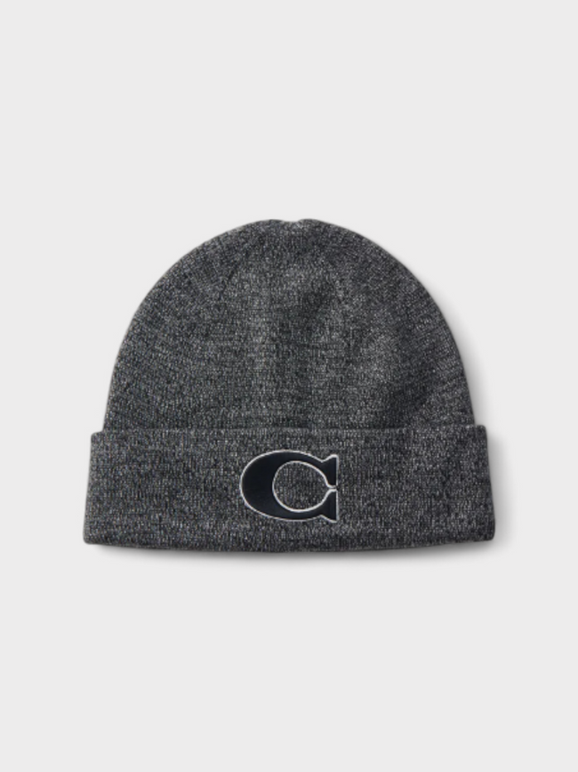 Coach Varsity Beanie Black Grey