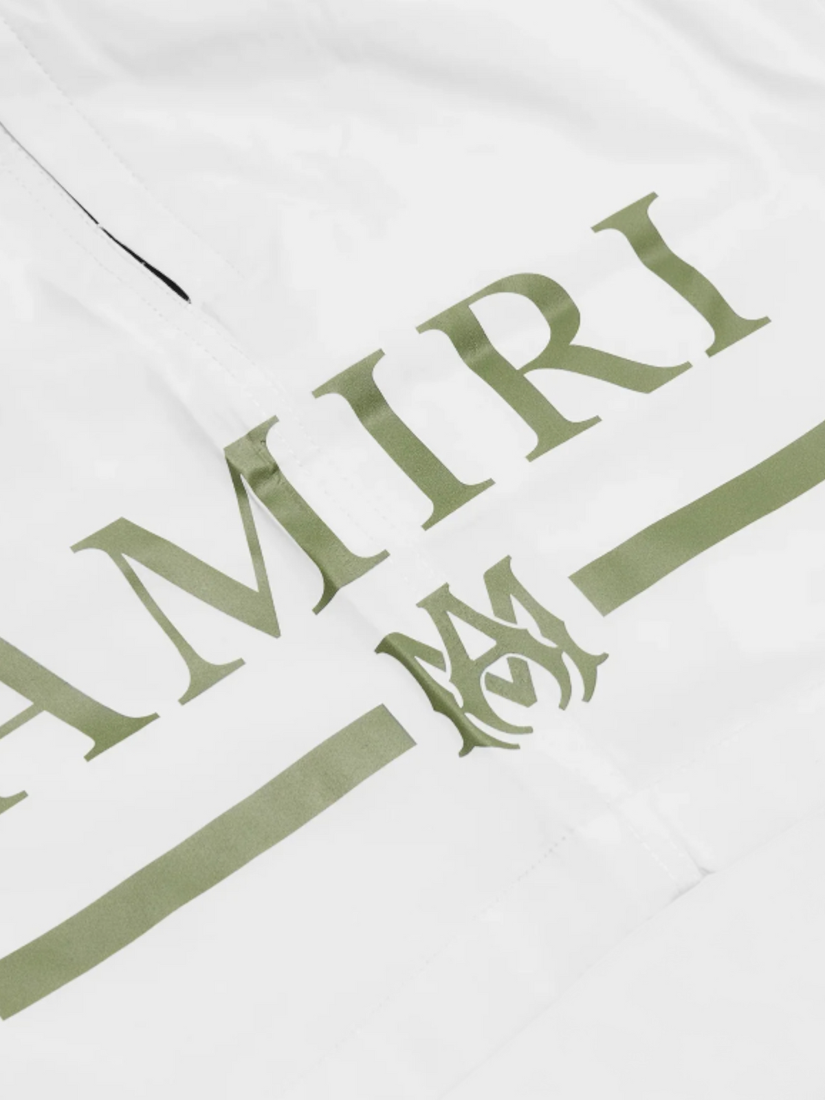 Amiri Ma Bar Logo Swimtrunk White