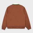 Motosport Laurel Tape Zip Through Sweatshirt Brown