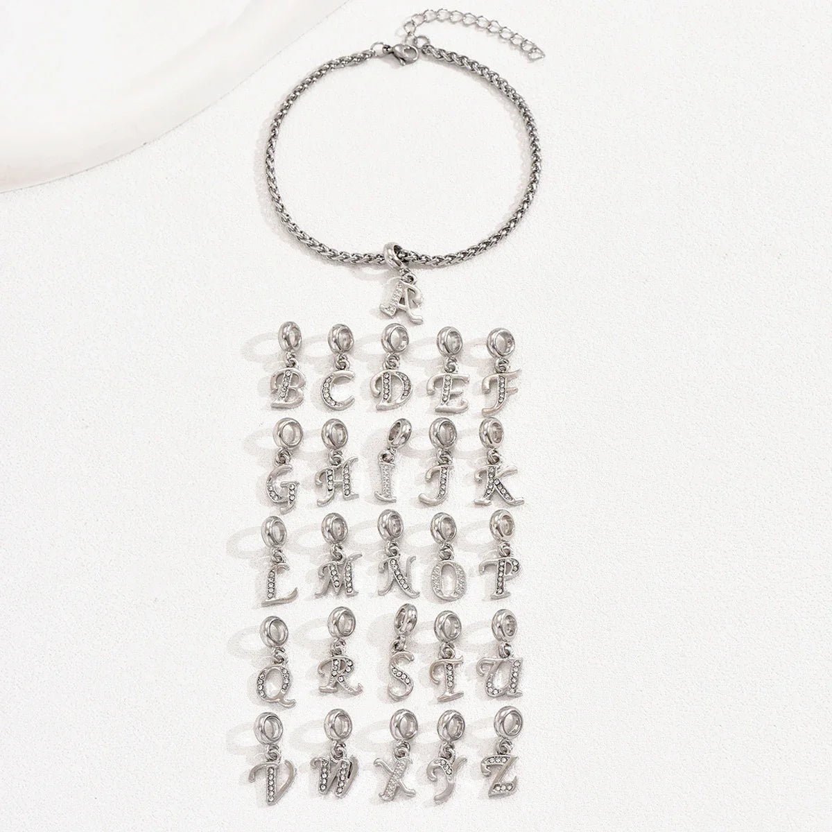 Initial Charm Bracelet – Gold & Silver
