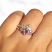 Selene Lavender Amethyst Ring Set in Sterling Silver