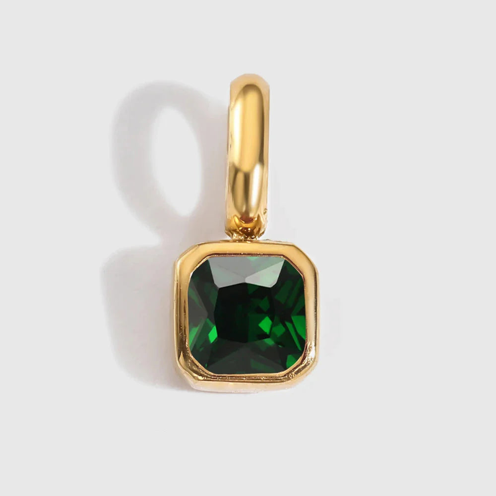 Octagon Birthstone Charms