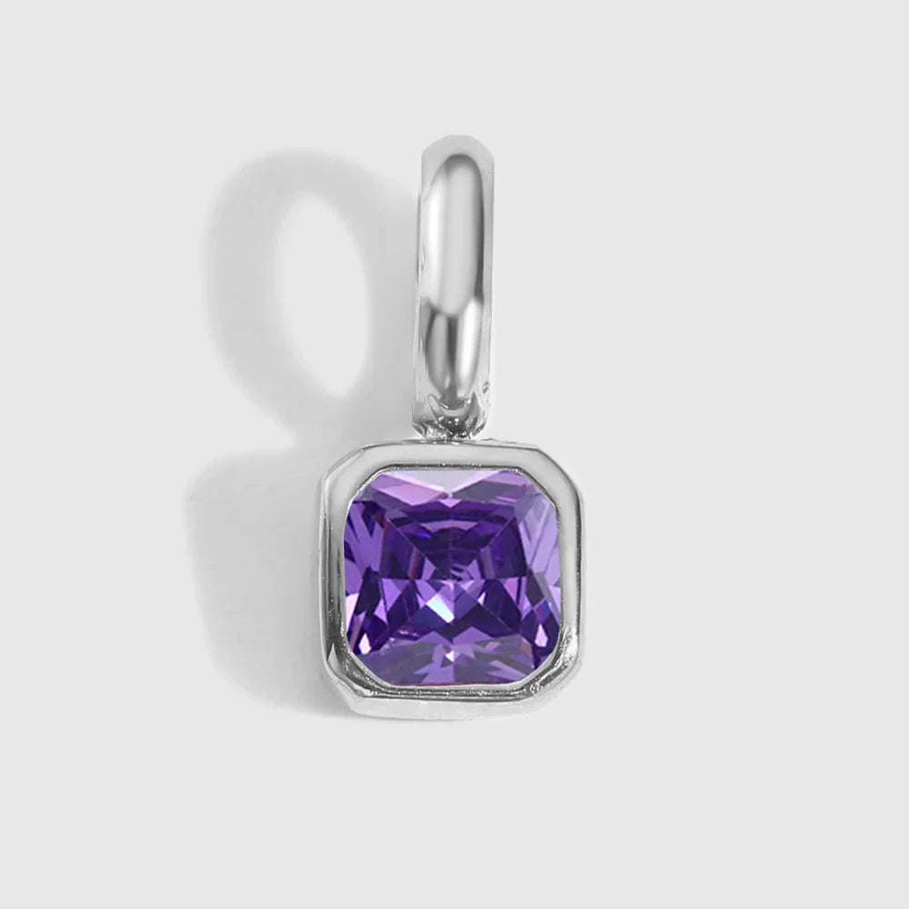 Octagon Birthstone Charms