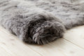 Stone Grey Shearling Yin Yoga Mat - find calm in the stillness. Free next day UK shipping and Luxury Ribboned Gift Box