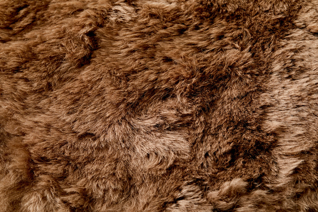 Teddy Bear Brown Shearling Yin Yoga Mat - Naturally beautiful. Free UK next day shipping and gift box.