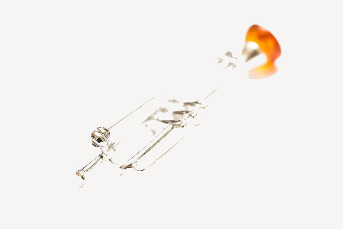 Silver Trumpet Brooch