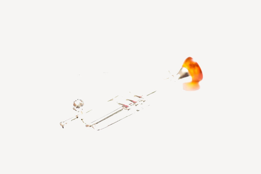 Silver Trumpet Brooch