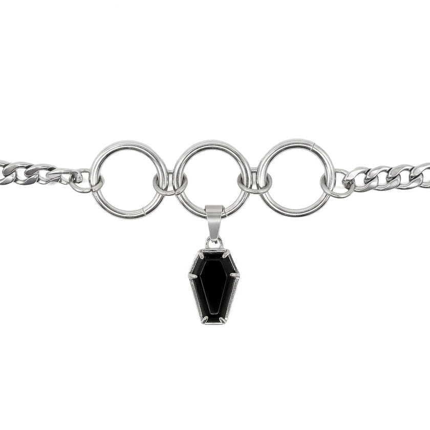 Crypt Black Coffin Choker