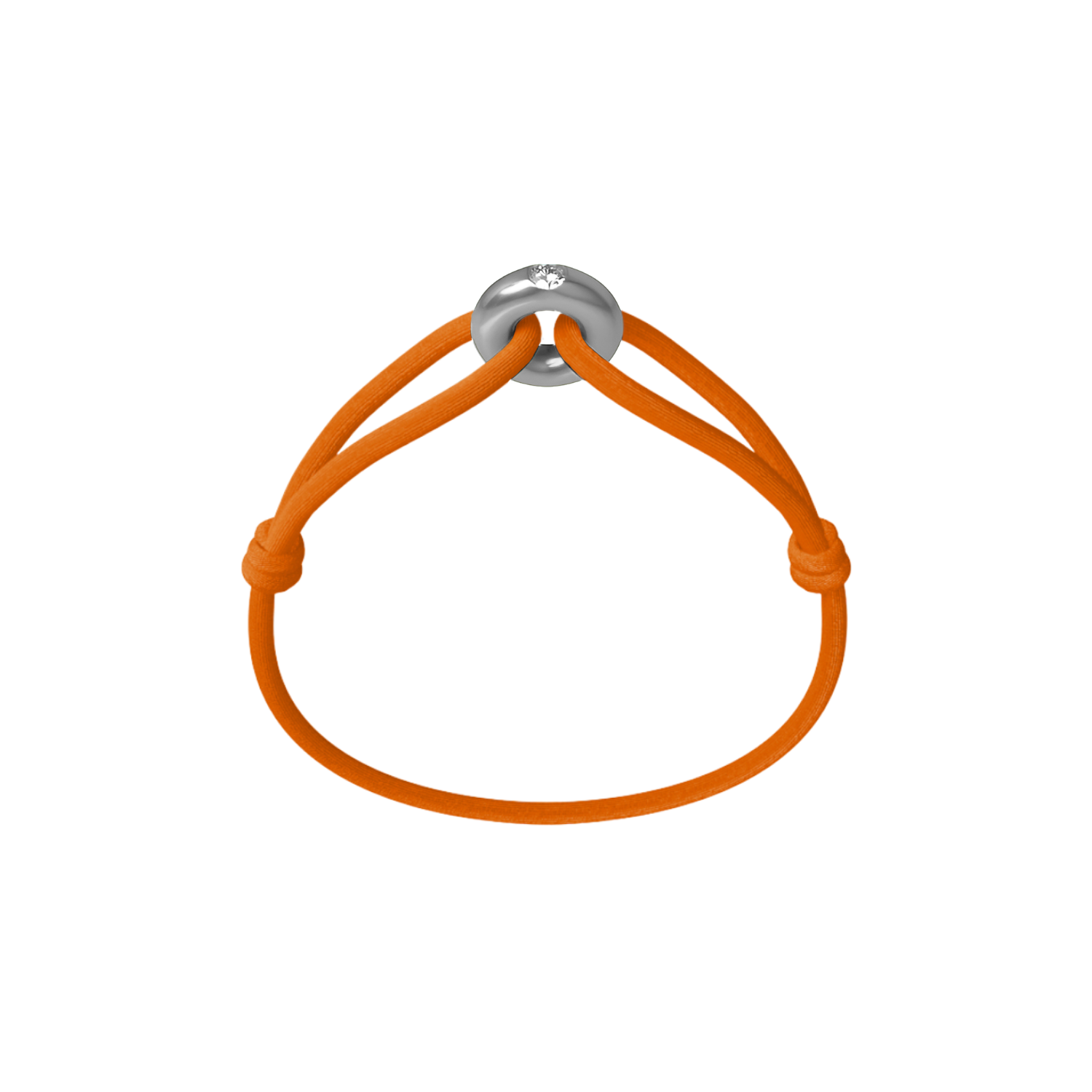 Silver Soho Diamond Cord Bracelet
