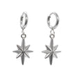 Celeste North Star Hoop Earrings