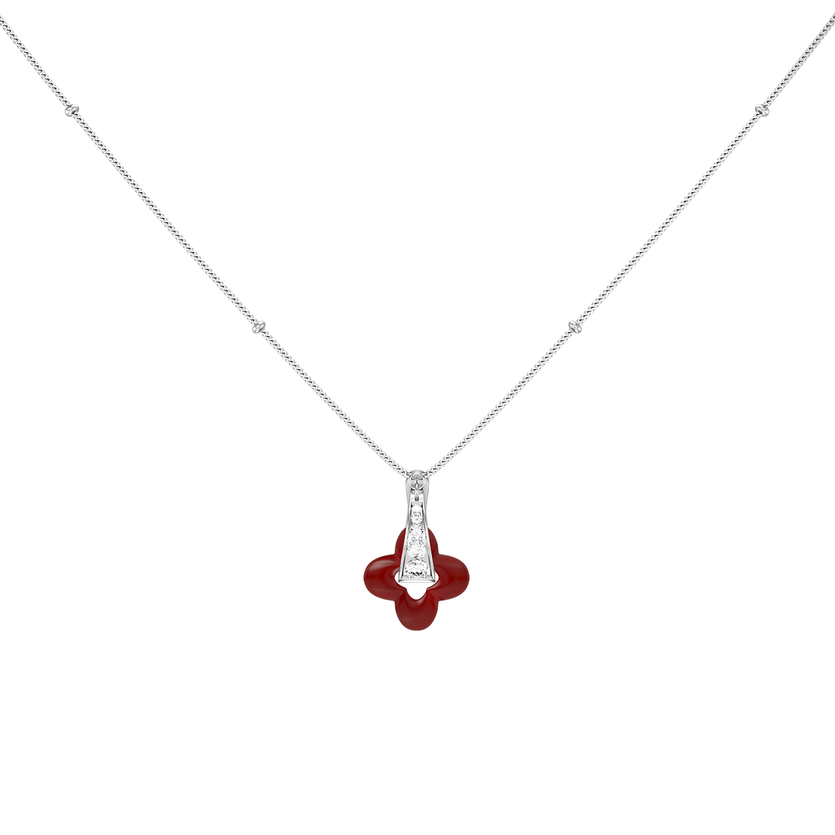 Silver Clover Necklace