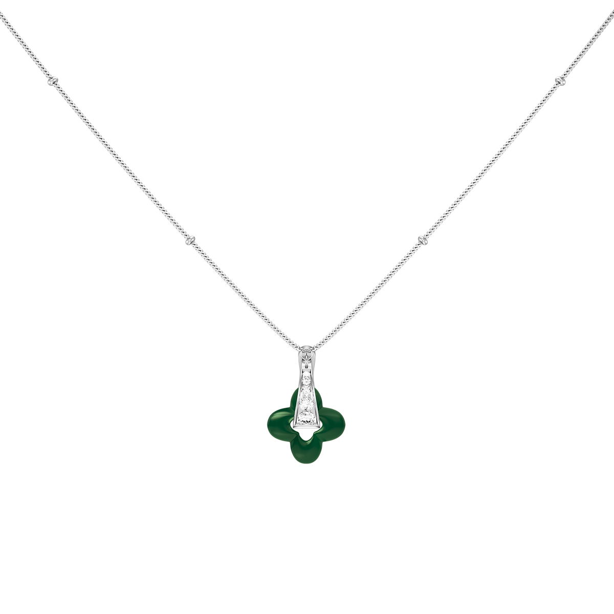 Silver Clover Necklace