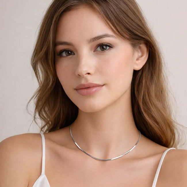 Catalina Luxe Silver Choker Necklace