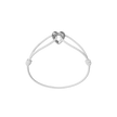 Silver Heart Cord Bracelet